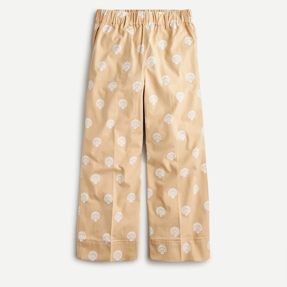 NWT J. Crew Pull On Wide Leg Chino Pants Sz L - Picture 8 of 8